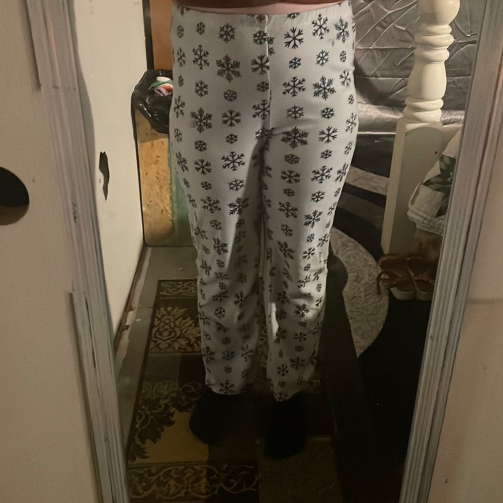 Snowflake pajama pants